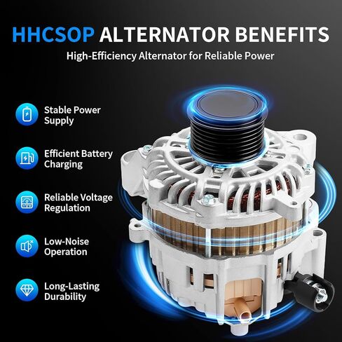 New Alternator Replacement for 2013 2014 2015 2016 2017 Honda Accord L4 2.4 2.4L Automatic CVT Transmission 12V 110A, Replace OE 31100-5A2-A02 AHGA88 A005TL0581 A005TL0581ZC A5TL0581 14489 in Kuwait
