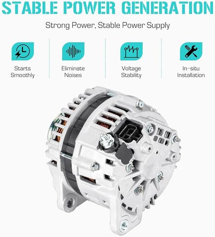 New Alternator Fits for Infiniti QX56 5.6L 2004-2006, Fits for Nissan Armada 5.6L 2005 2006, for Pathfinder 2006, Fit for Titan 5.6L 2004-2006, 400-44059, LR1130-701 in Kuwait