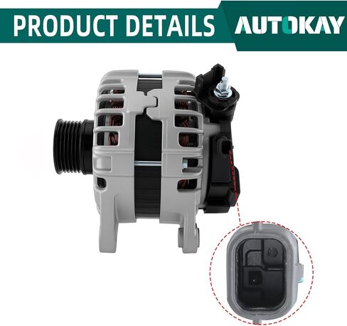 AUTOKAY 23100-6LB0A 120AMP ​​12V المولد يناسب لنيسان سنترا L4 2.0L 2020 2021 2022 Re #231006LB0A in Kuwait