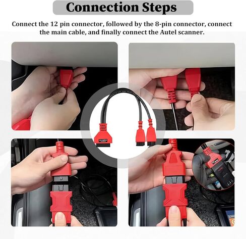 Car 12+8 Pin Connector to OBD2 Adapter, Security Bypass Cable SGW Equipped FCA Vehicles for Diagnostic, OBD II Bypass Gateway Protocol Diagnostic Connector for MK908 MS908S MS908 in Kuwait