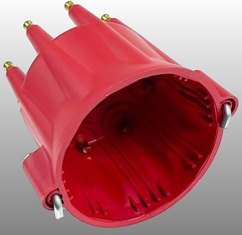 84335 HEI Ignition Distributor Cap and Rotor Kit - Replacement for Pro Billet Distributor, Universal 8-Cylinder Male Pro Series (Red) in Saudi Arabia