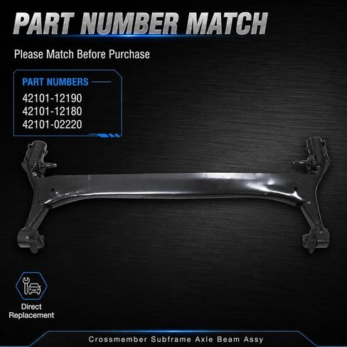 الإطار الفرعي لشعاع المحور الخلفي المتقاطع متوافق مع Toyota Corolla Matrix 2002-2007#42101-12190,42101-12180,42101-02220 in Kuwait