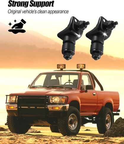 2Pcs Front Bumper Side Mounting Stay Face Bar Bracket Support Kit Fit for Toyota Pickup 1989-1995 4Runner 1990-1995 T100 1993-1998, Replace 52145-89102 90540-08018 90179-08063 in Kuwait