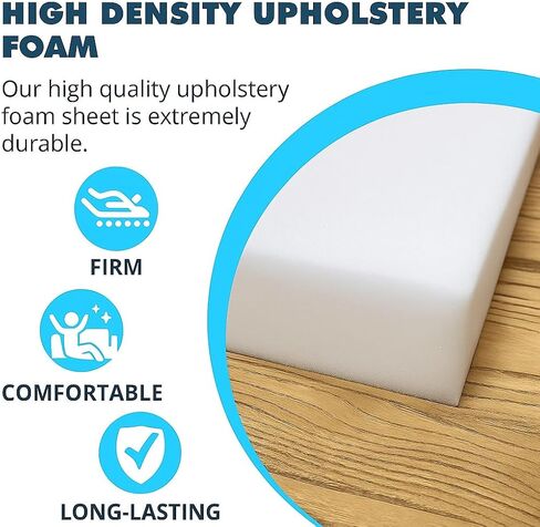 1 x 18 x 18 Upholstery High Density Craft Foam Sheets Replacement Square Cut to Size Cushion Chair Padding, Suitable for Shipping, Packing, Cushion Foam, Mailing, Cosplay in Kuwait