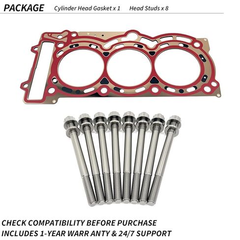 Titanium Cylinder Bolt Heavy Duty Head Studs Kit & MLS Head Gasket Kit for Can Am Maverick X3 Max 4x4 Turbo X3 900 OEM #420431816 42094094 in Kuwait