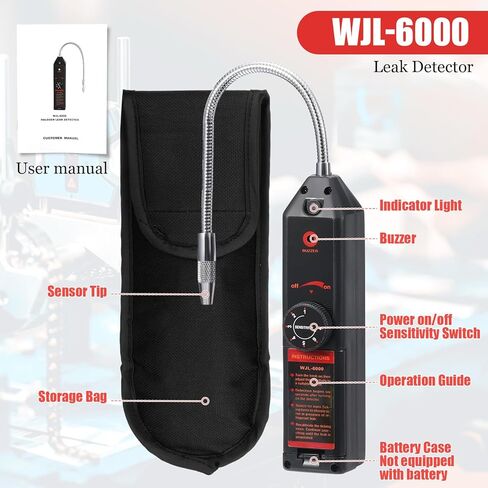 Tellegloww Ac Leak Detector Kit R1234yf R134a R410a Ac Oil UV Dye Injector Kit أداة كشف تسرب المبردات، أداة كشف تسرب المبردات، الجانب المنخفض، قارنة التوصيل السريع، محول سبليت، مصباح يدوي مع نظارات واقية in Kuwait
