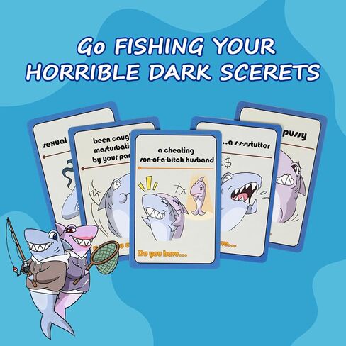 Horrible Go Fish Game for Grown Up - Horrdom Go Fish, 2+ Players, 104 Cards, 10+ Minutes, 26 Pairs, Card Games for Grown Ups You've Always Wanted Party Fun in Kuwait