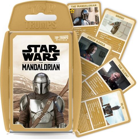 لعبة بطاقات Top Trumps Star Wars Mandalorian - ألعاب عائلية للأطفال والكبار - ألعاب تعليمية - ألعاب بطاقات للأطفال لأكثر من لاعبين - ألعاب حرب الأطفال - ألعاب بطاقات للعائلات - حروب البطاقات - للأطفال الذين تزيد أعمارهم عن 12 عامًا in Kuwait