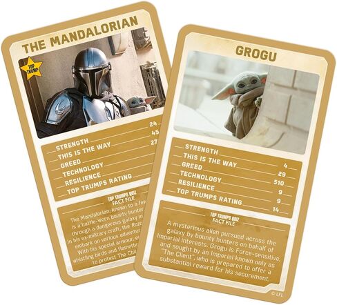 لعبة بطاقات Top Trumps Star Wars Mandalorian - ألعاب عائلية للأطفال والكبار - ألعاب تعليمية - ألعاب بطاقات للأطفال لأكثر من لاعبين - ألعاب حرب الأطفال - ألعاب بطاقات للعائلات - حروب البطاقات - للأطفال الذين تزيد أعمارهم عن 12 عامًا in Kuwait