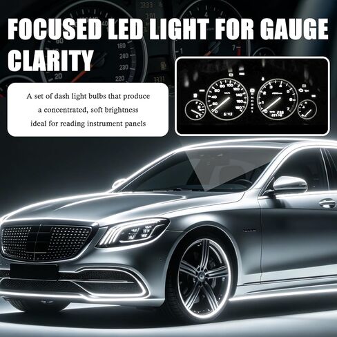 20PCS 12V Car LED Dash Lights,300LM Super Bright Instrument Cluster Bulbs Kit with Twist Lock Socket,Universal Dash Lights for Car Interior Automotive Dashboard AC Control Panel in Kuwait