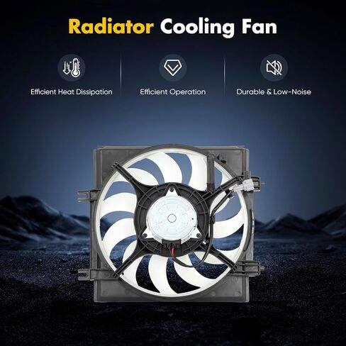 OCPTY Replacement Cooling Fan Assembly for 2012-2013 for Subaru for Impreza 2.0L 2008-2014 for Subaru for Impreza 2.5L 2013-2014 for WRX 2013-2014 for Subaru for WRX STI 2.5L in Kuwait