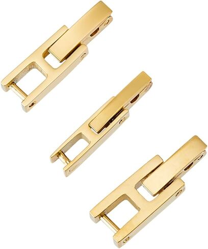 3Pcs Watch or Bracelet Fold Over Clasp Golden Jewelry Extenders Closures Fold Over Clasp Stainless Steel Watch Extension Clasps for Necklaces Bracelets DIY Jewelry Crafts in Saudi Arabia