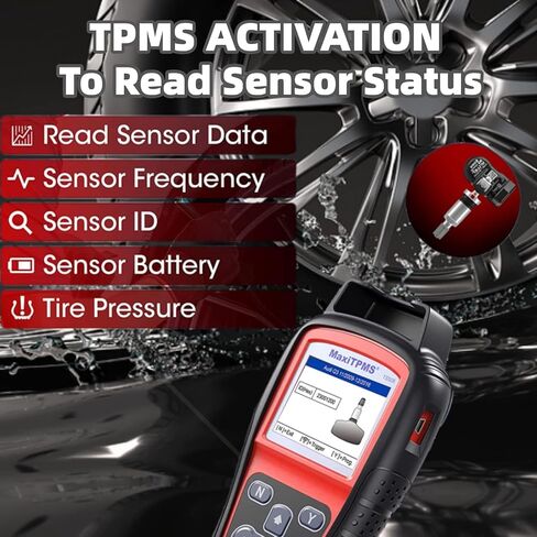 Autel MaxiTPMS TS508WF TPMS Relearn Tool, Upgrade of TS508 / TS408 TPMS Tool, Activate/Relearn All Sensors, Program Autel Sensors, TPMS Reset/Diagnosis, Read/Clear TPMS Code, Free Lifetime Update in Kuwait