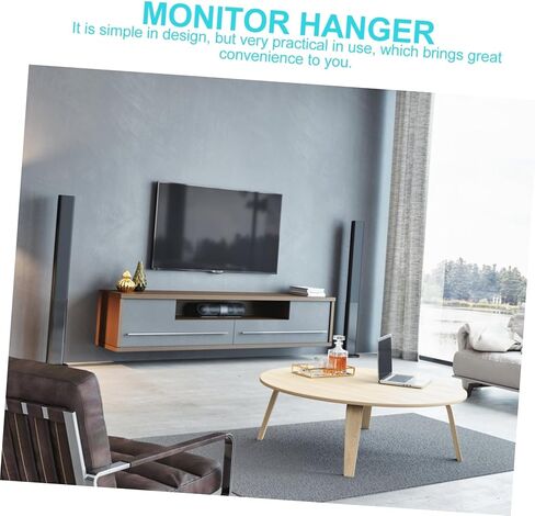 Artibetter Stainless Steel Monitor Bracket for Screens Adjustable Wall Mount for Home Office and Industrial Use Sturdy Design for Practical Storage and Convenient Setup in Saudi Arabia
