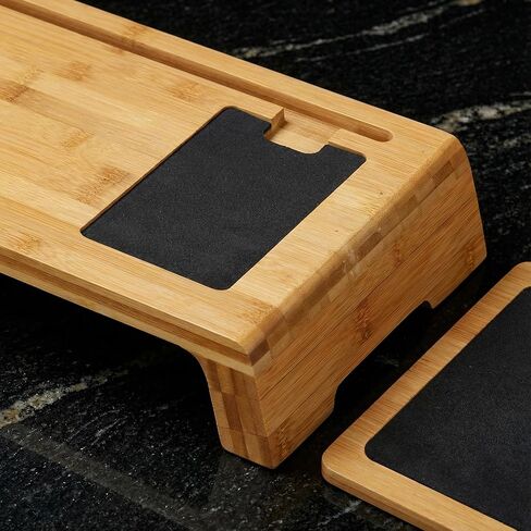 Cortesi Home Mia Natural Bamboo Monitor Stand with Mouse Pad in Saudi Arabia