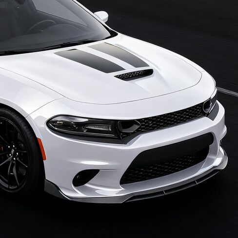 Front Bumper Lip Splitter Spoiler Compatible with Dodge Charger SRT Hellcat/RT Scat Pack/Daytona/RT 392 2015-2023 Accessories Air Chin Body Kit (Matte Black) in Saudi Arabia