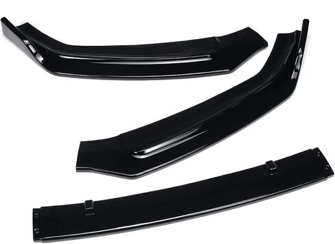 Front Bumper Lip Fit for Audi A5 B9 2017-2018,3 PCS Front Bumper Lip Body Kit Spoiler Compatible with Audi A5 B9 2017-2018 Front Splitter, Gloss Black in Kuwait