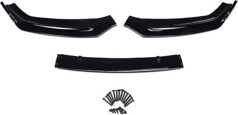Front Bumper Lip Fit for Audi A5 B9 2017-2018,3 PCS Front Bumper Lip Body Kit Spoiler Compatible with Audi A5 B9 2017-2018 Front Splitter, Gloss Black in Kuwait