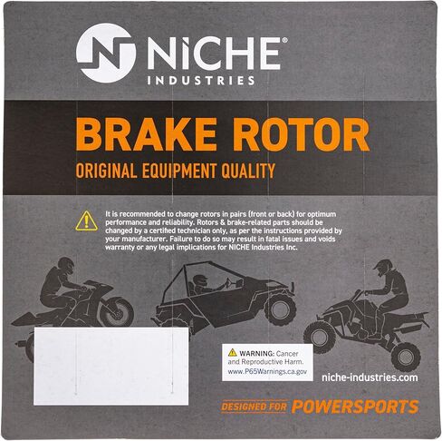 NICHE Rear Brake Rotor Pad Semi Metallic Kit For Polaris Sportsman 500 800 570 450 2203628 1911278 1911279 5248250 in Kuwait