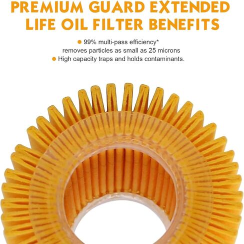 04152-YZZA6 Engine Oil Filter with Drain Plug Gasket, Direct Replacement Oil Filter, Compatible with Corolla Prius Matrix CT200h (Orange) in Kuwait