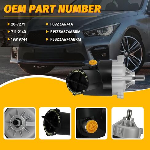 20-7271 Power Steering Pump Fit for Ford Ranger 1998-2006,for 1995-2000 Explorer 4.0L,for Ford F-100 Ranger 1998-2001,for Mercury Sable V6 3.8L 1990-1995,Replace F09Z3A674A in Saudi Arabia