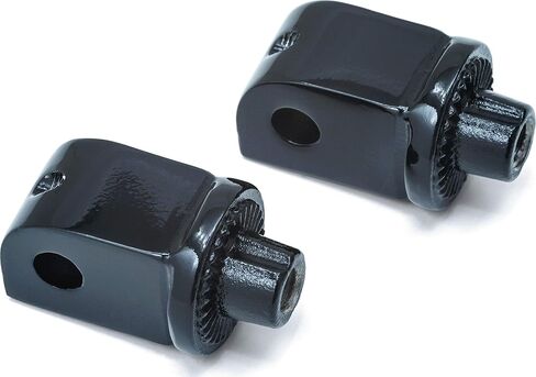 Kuryakyn Splined Adapter Mounts for Honda & Yamaha, Gloss Black in Kuwait
