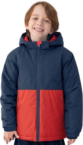 Boys Winter Coats Waterproof Breathable Snowboarding Ski Jackets Fleece Lined Hooded Rain Coat for Kids in Saudi Arabia