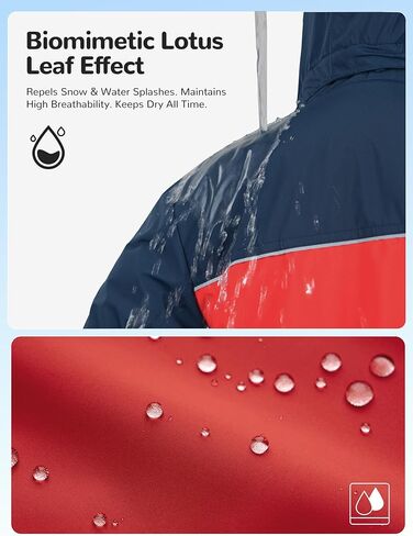 Boys Winter Coats Waterproof Breathable Snowboarding Ski Jackets Fleece Lined Hooded Rain Coat for Kids in Saudi Arabia