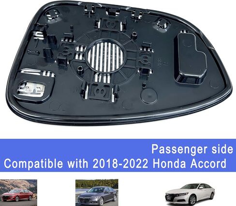 2018 Accord Passenger Side Heated Mirror Glass Replacement for Honda Accord 2018 2019 2020 2021 2022 Right Side View Heated Convex Mirror with Rear Holder in Saudi Arabia