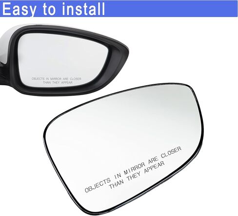 2018 Accord Passenger Side Heated Mirror Glass Replacement for Honda Accord 2018 2019 2020 2021 2022 Right Side View Heated Convex Mirror with Rear Holder in Saudi Arabia