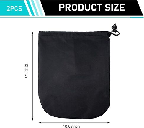 2 PCS Car Side Mirror Covers, 210D Oxford Fabric Rearview Mirror Protection Cover, Waterproof Side Mirror Protector for Snow, Ice, Bird Droppings, Universal for Most Vehicles (Black) in Kuwait