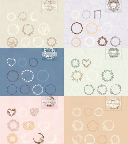 60PCS Flower Cut Outs Border Card Vintage Love Heart Butterfly Lace Star Cutouts Paper Lace for Scrapooking Supplies Kit Scrapbook Decorative Paper Card for DIY Arts Crafts Album Planner Junk in Saudi Arabia