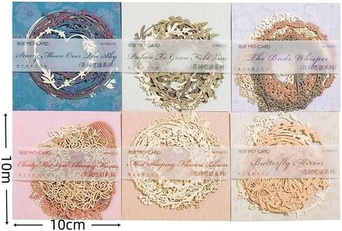60PCS Flower Cut Outs Border Card Vintage Love Heart Butterfly Lace Star Cutouts Paper Lace for Scrapooking Supplies Kit Scrapbook Decorative Paper Card for DIY Arts Crafts Album Planner Junk in Saudi Arabia