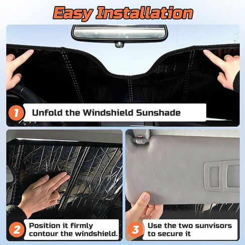 2021-2025 Rogue Windshield Sun Shade Compatible for 2021-2025 Nissan Rogue (Does Not Fit Rogue Sport) Reflective Foldable Front Sun Visor Sunshade Protector with Storage Bag Keep Interior Cool in Saudi Arabia