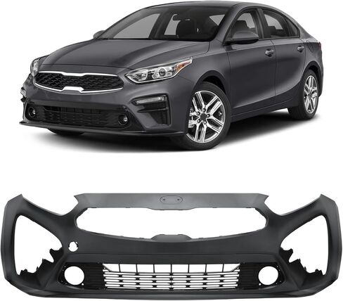 PENSUN غطاء المصد الأمامي مجموعة مصبغة مناسبة لـ 2019 2020 2021 Kia Forte 86530M7000 KI1015114 86511M7000 in Kuwait