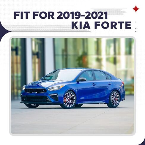 PENSUN غطاء المصد الأمامي مجموعة مصبغة مناسبة لـ 2019 2020 2021 Kia Forte 86530M7000 KI1015114 86511M7000 in Kuwait