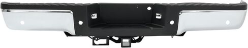 ALMULOO Rear Step Bumper Compatible with 2009 2010 2011 2012 2013 2014 Ford F150 Styleside Bed with Reverse Sensor or Not Hitch Towing Package Replacement for 9L3Z17906A-PFM Silvery in Kuwait