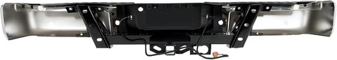 ALMULOO Rear Step Bumper Compatible with 2009 2010 2011 2012 2013 2014 Ford F150 Styleside Bed with Reverse Sensor or Not Hitch Towing Package Replacement for 9L3Z17906A-PFM Silvery in Kuwait