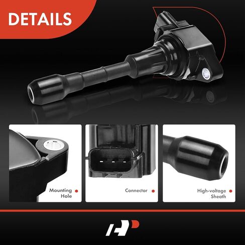 A-Premium Ignition Coil Compatible with Nissan & Infiniti Vehicles - 3.7L 5.0L 5.6L - 370Z 2009-2020, FX50 2009-2013, G37 2011-2013, Q50 2014-2015, Q70 2014-2019, QX50 2014-2017 in Kuwait