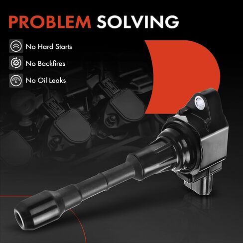A-Premium Ignition Coil Compatible with Nissan & Infiniti Vehicles - 3.7L 5.0L 5.6L - 370Z 2009-2020, FX50 2009-2013, G37 2011-2013, Q50 2014-2015, Q70 2014-2019, QX50 2014-2017 in Kuwait