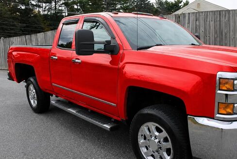 Smoked Window Visors Deflectors Rain Guards for 2014-2018 Chevrolet Silverado/GMC Sierra Double Cab Only in Kuwait