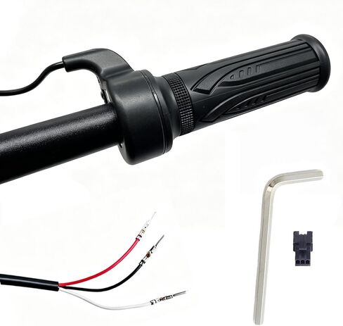 EBike Full Twist Throttle, 12V-72V fits Macfox Heybike HappyRun Freego Electric Bike, 22.2mm Handlebar, 3 Pin Waterproof Connector in Saudi Arabia