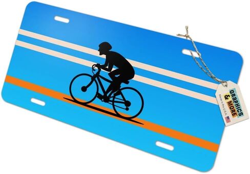GRAPHICS & MORE Road Bike Cycling Biking Bicycle Novelty Metal Vanity Tag License Plate in Kuwait