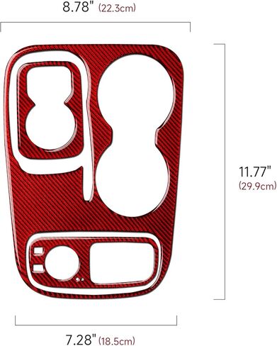 Car Gear Shift Panel Decals for 2014-2017 Dodge Durango Accessories Carbon Fiber Interior Stickers, Knob Style in Saudi Arabia