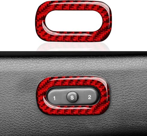 Car Gear Shift Panel Decals for 2014-2017 Dodge Durango Accessories Carbon Fiber Interior Stickers, Knob Style in Saudi Arabia