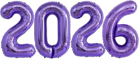 Champagne Gold 2026 Balloons, 40 Inch 2026 Number Balloon Foil New Year Balloon Numbers for New Years Eve Party Graduation Party Decoration in Saudi Arabia
