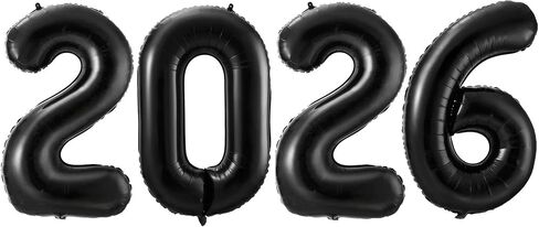 Champagne Gold 2026 Balloons, 40 Inch 2026 Number Balloon Foil New Year Balloon Numbers for New Years Eve Party Graduation Party Decoration in Saudi Arabia