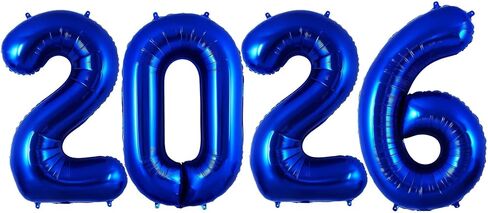 Champagne Gold 2026 Balloons, 40 Inch 2026 Number Balloon Foil New Year Balloon Numbers for New Years Eve Party Graduation Party Decoration in Saudi Arabia