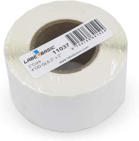 Glossy Inkjet Labels 2" Circle for Epson TM-C3500, TM-C3400, Primera LX500 and LX400, 550 Labels/Roll on a 2 Inch Core in Saudi Arabia