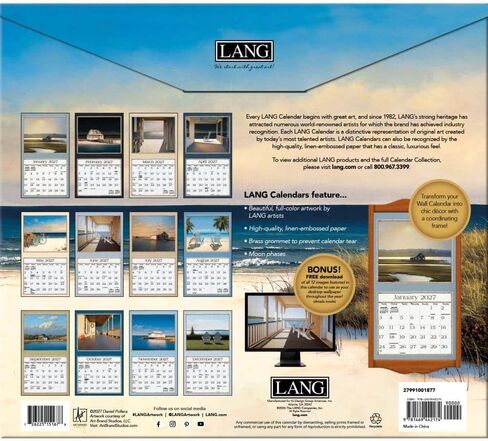 Seaside 2027 Wall Calendar by Daniel Pollera in Kuwait